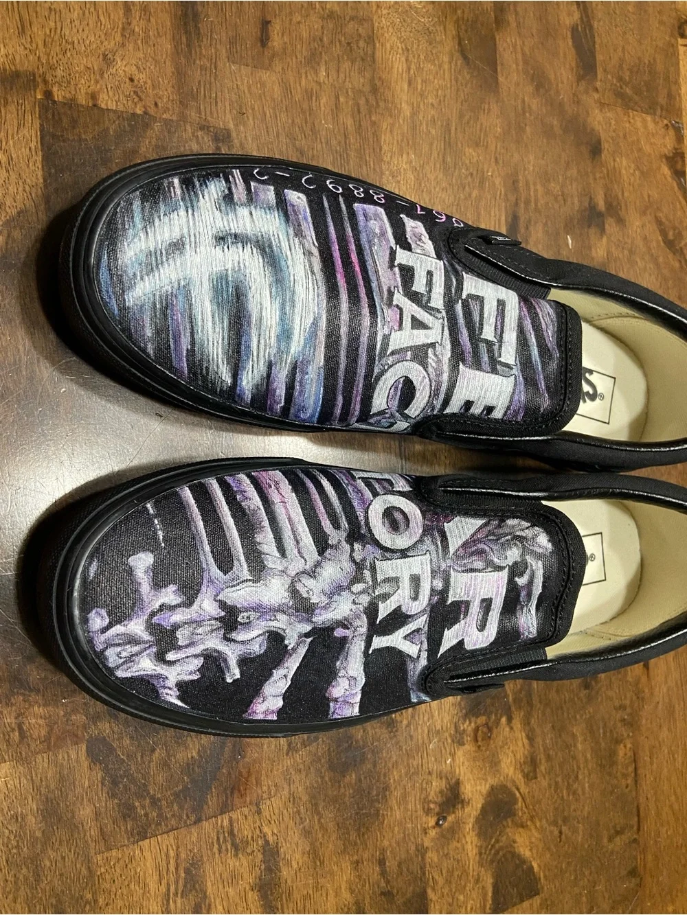Custom Fear Factory Ltd Ed Van’s Slip Ons